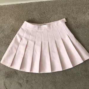 Light pink pleated mini